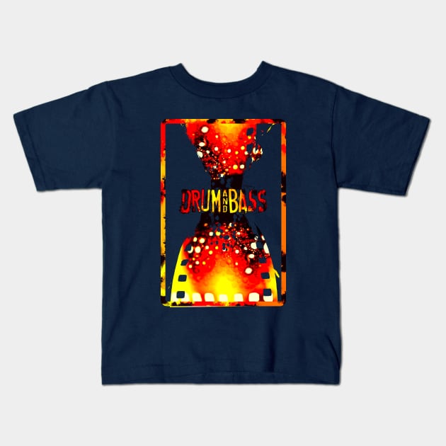 Drum and bass Kids T-Shirt by vanpaul54